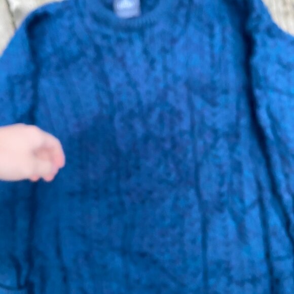 Vintage 90s Aran Woollen Mills Merino Wool Sweater Knit Made in Ireland Large - Picture 3 of 3